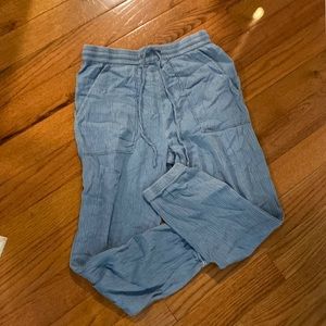 NWT Kittenish Faux Denim jogger. Drawstring waist. Perfect for spring and summer